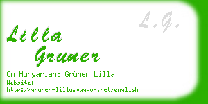 lilla gruner business card