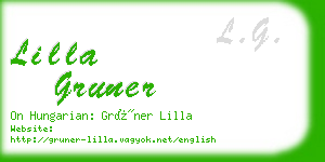 lilla gruner business card